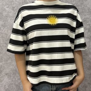 Remera SOL DE MAYO blanca y negra