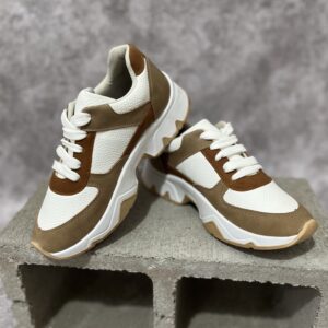 Zapatillas TALLIN blancas y beige